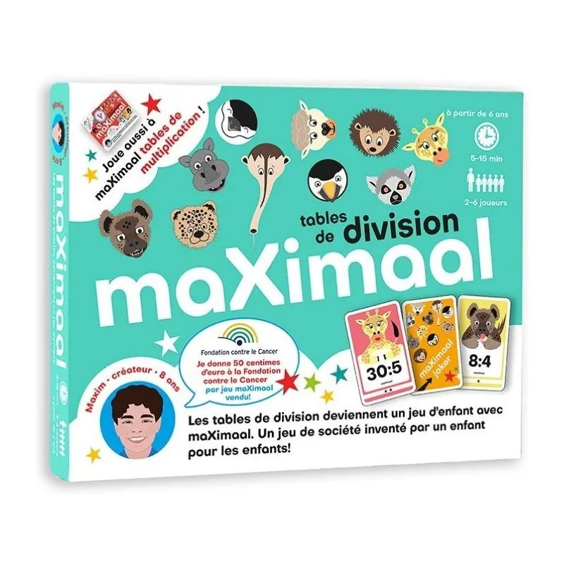 Jeu de société MAXIMAAL : Tables De Division