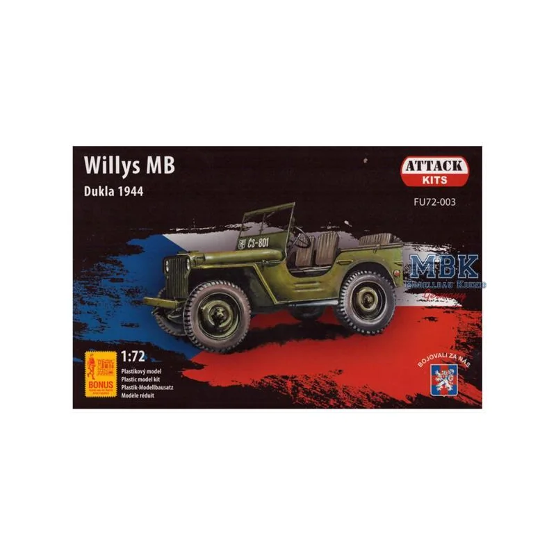 Maquette Willys Jeep MB Dukla 1944