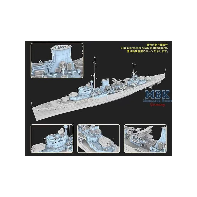 Maquette de bateau HMS Achilles 1939 - Deluxe Edition