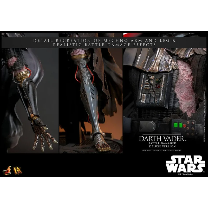 Star Wars - Figurine 1/6 Darth Vader (Battle Damaged) Deluxe Version 35 cm