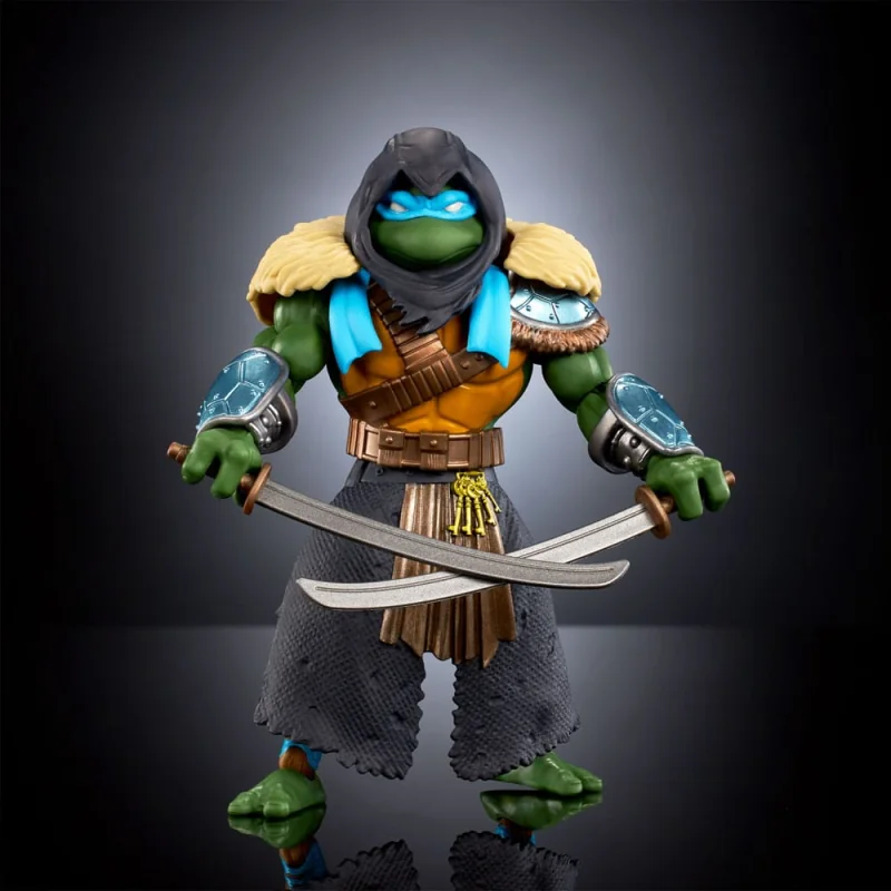 Mattel MOTU x TMNT: Turtles of Grayskull figurine Stealth Armor Leonardo 14 cm