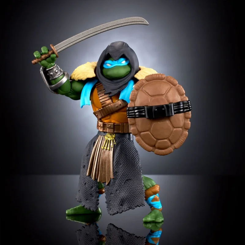 MATTHTH17 MOTU x TMNT: Turtles of Grayskull figurine Stealth Armor Leonardo 14 cm