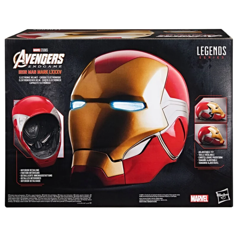 Avengers: Endgame Marvel Legends casque électronique Iron Man Mark LXXXV