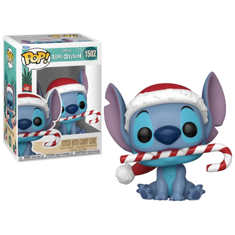 Figurine Pop LILO & STITCH - POP Disney N° 1502 - Stitch avec canne en sucre d'orge