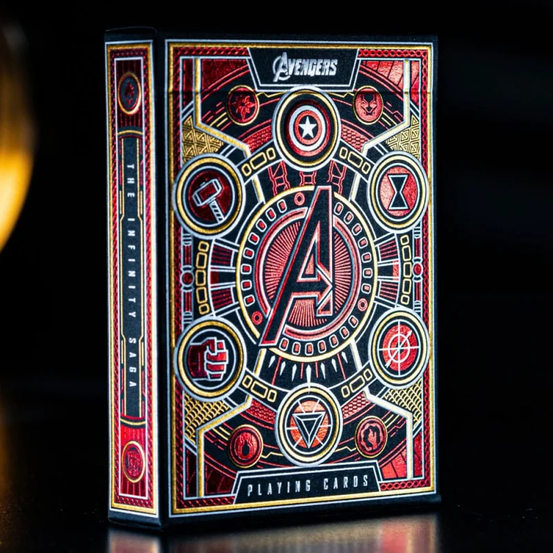  Avengers - The Infinity Saga jeu de cartes à jouer Red Version