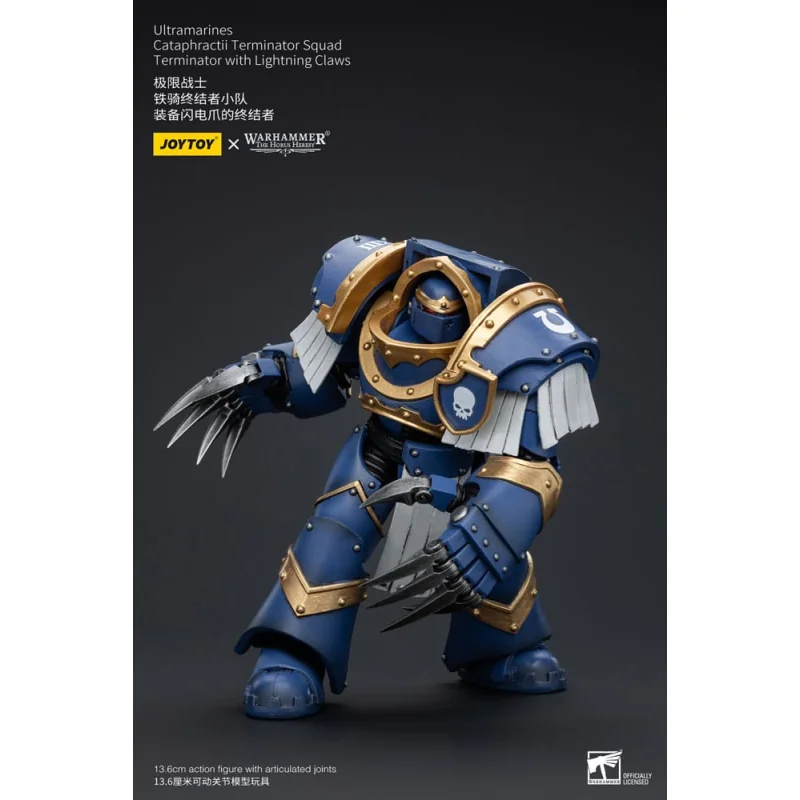 Warhammer The Horus Heresy figurine 1/18 Ultramarines Cataphractii Terminator Squad Terminator with Lightning Claws 14 cm