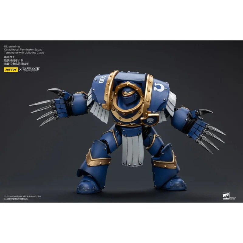 Warhammer The Horus Heresy figurine 1/18 Ultramarines Cataphractii Terminator Squad Terminator with Lightning Claws 14 cm