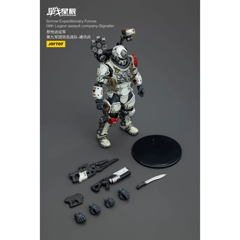 Battle For the Stars - figurine Sorrow Expeditionary Forces 09th Legion Assault Company-Signaller 12 cm