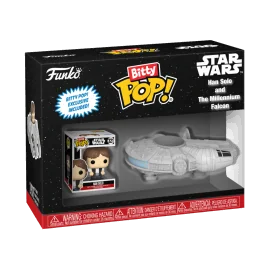 Figurine Pop Star Wars - Bitty Pop Ride Han Solo Millenium Falcon