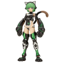 Maquette Frame Arms Girl figurine Plastic Model Kit Magatsuki Cat Armor Version 16 cm