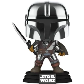 Figurine Pop Star Wars: Mandalorian POP! Vinyl figurine MandoW/DrkSabr(GW/MT) 9 cm