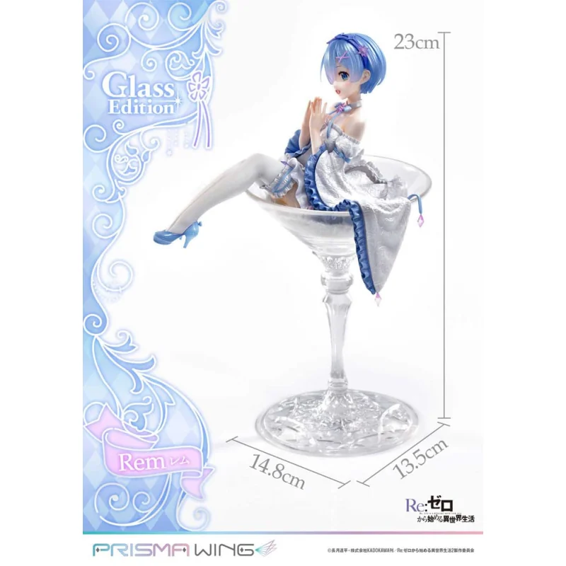 Prime 1 Studio Re:Zero - Starting Life in Another World 1/7 Prisma Wing Rem Glass Edition 23 cm