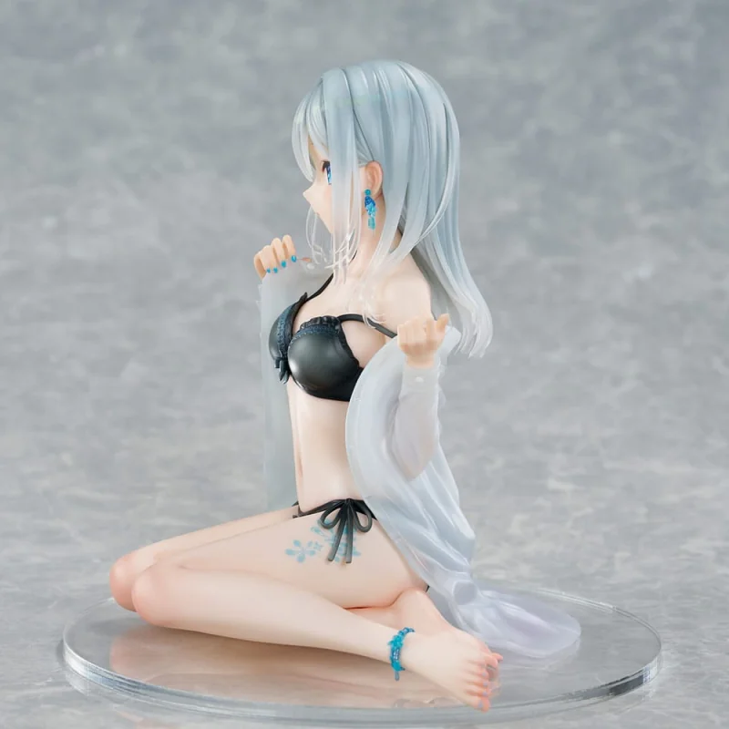 Union Creative Original Character 1/7 Silver-Haired Girl Sky Blue Morning Special Outfit Ver. by Fuumi Illustration 16 cm