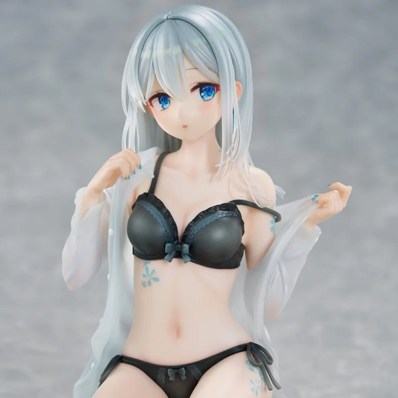 Original Character 1/7 Silver-Haired Girl Sky Blue Morning Special Outfit Ver. by Fuumi Illustration 16 cm