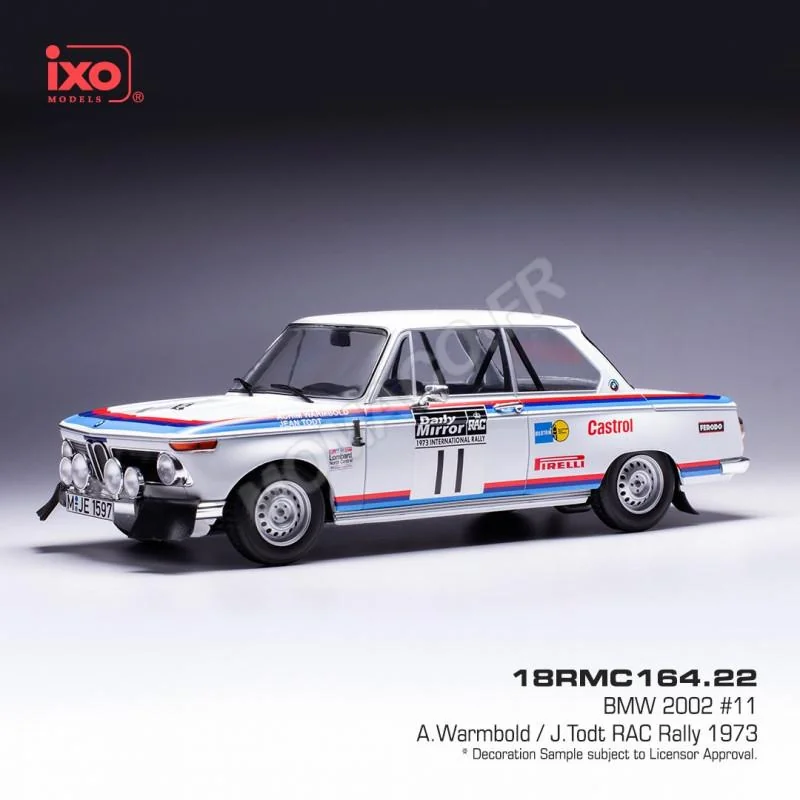 Miniature BMW 2002 11 WARMBOLD/TODT RALLYE RAC 1973