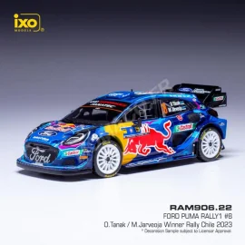 Miniature FORD PUMA RALLY 1 8 TANAK/JARVEOJA WRC RALLYE DU CHILIE 2023