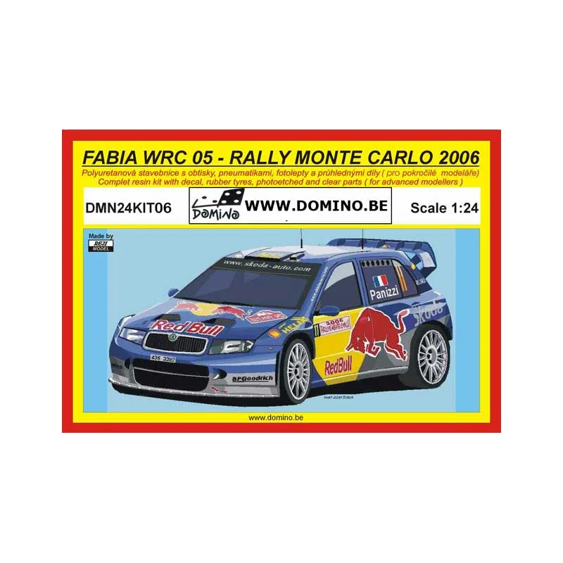 Miniature SKODA FABIA WRC MONTE CARLO 2006 PANIZZI