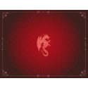  Tapis de Jeu Neoprene 90 x 70 cm Dragon Rouge Grenat