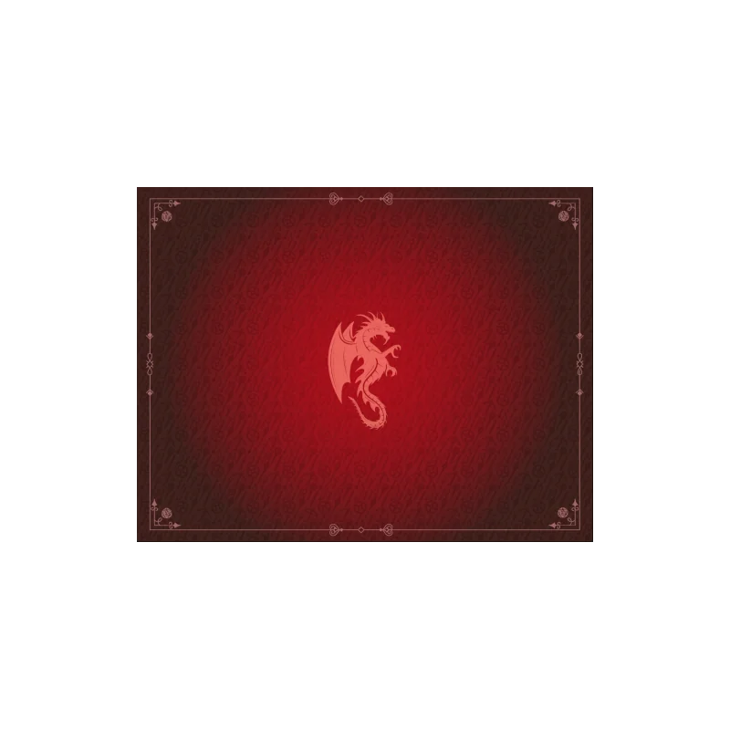  Tapis de Jeu Neoprene 90 x 70 cm Dragon Rouge Grenat