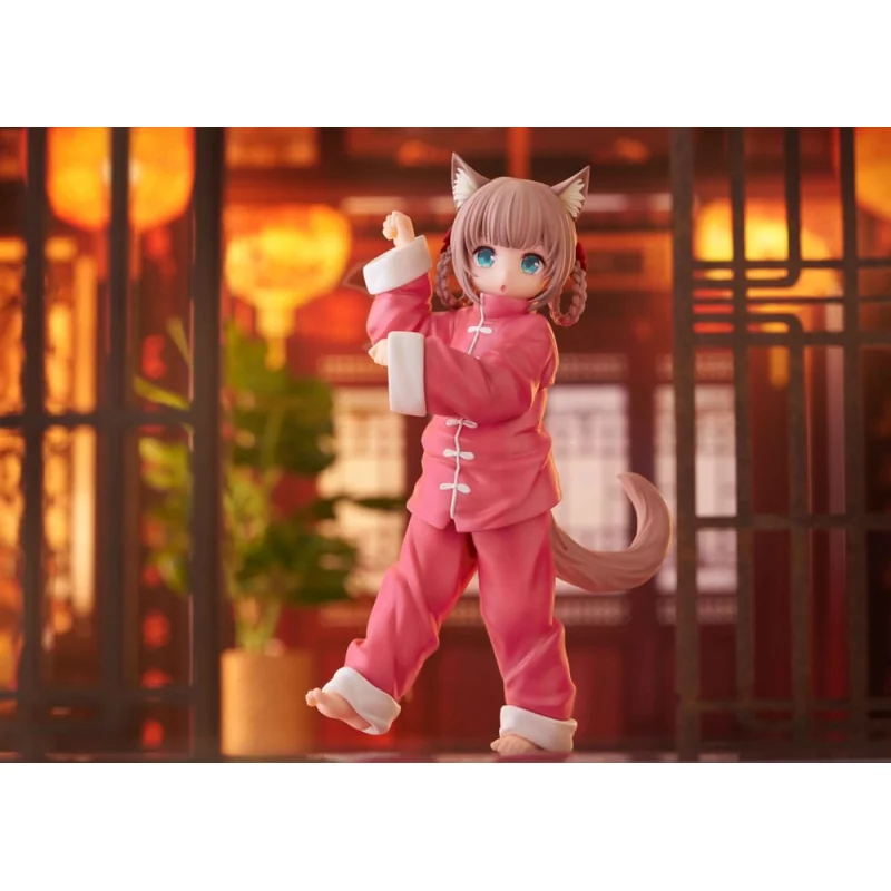 GOHE91828 My Cat Is a Kawaii Girl statuette Palette Dress-Up Collection Kinako Nyang fu Ver. 15 cm