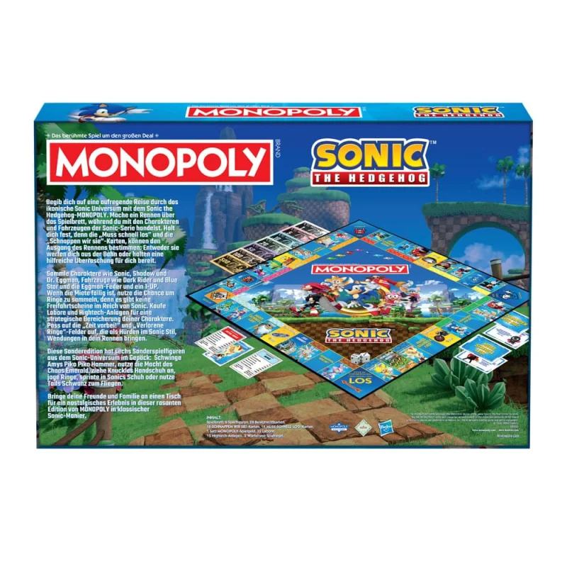 Winning Moves Monopoly jeu de plateau Sonic the Hedgehog *ALLEMAND*