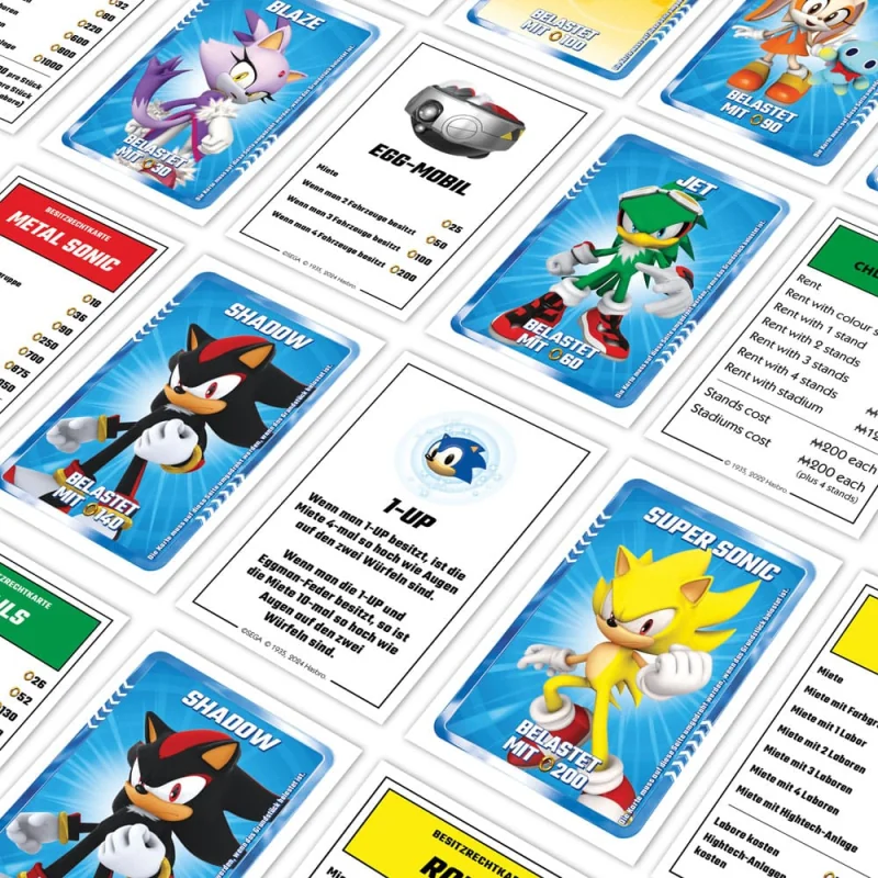 Monopoly jeu de plateau Sonic the Hedgehog *ALLEMAND*