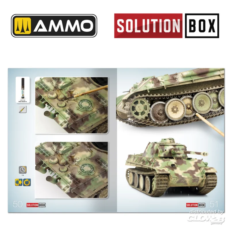 AMMO - MIG JIMENEZ SOLUTION BOX 23 -WWII German Late War Vehicles. Colors and Weathering System