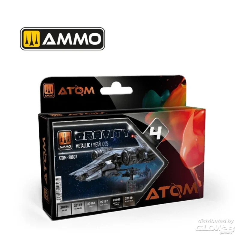 Peinture ATOM Gravity Set 4 - Metallic