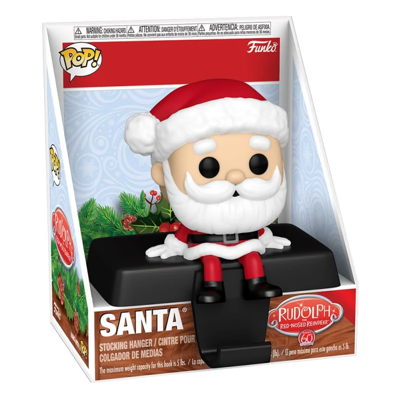 Figurines Pop Rudolph, le petit renne au nez rouge POP! Edge-Sitter figurine Santa Claus