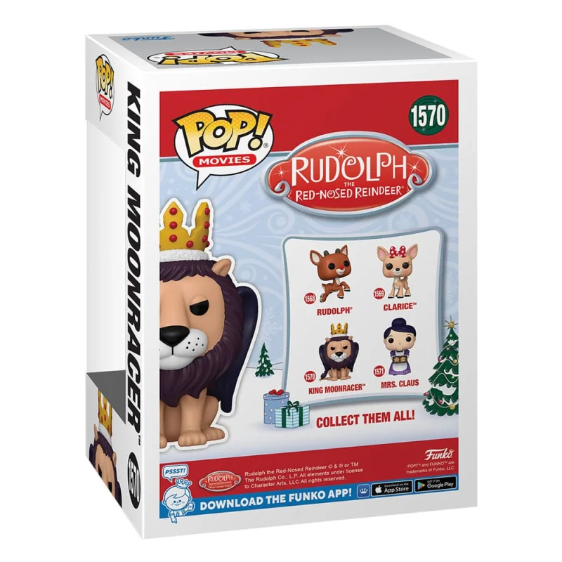 Funko Rudolph, le petit renne au nez rouge POP! Movies Vinyl figurine King Moonracer