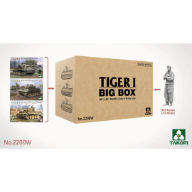 Tiger I Big Box Limited Edition (3 tanks + 1 figure 1/16)