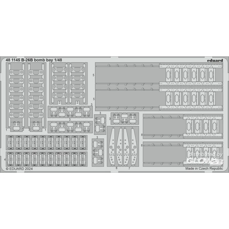 Kit de superdétail pour avions B-26B Marauder PART II ICM