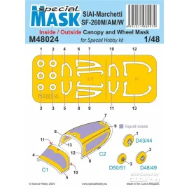 Maquette SIAI-Marchetti SF-260M/AM/W INSIDE/OUTSIDE MASK