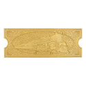  Le Pôle express réplique Train Ticket 24k Gold Plated Limited Edition