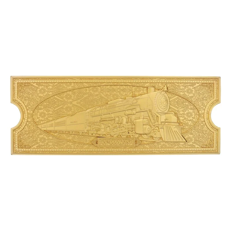  Le Pôle express réplique Train Ticket 24k Gold Plated Limited Edition