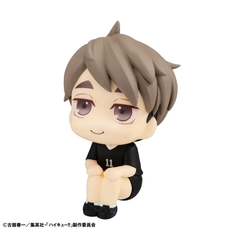 MEHO841989 Haikyu!! statuetten PVC Look Up Atsumu Miya & Osamu Miya Uniform Ver. 11 cm (with gift)