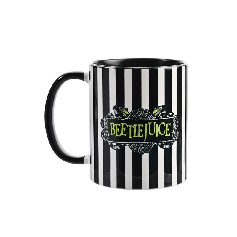 Widdop BEETLEJUICE - Black&White - Barbara - Mug Interieur Coloré - 312 ml