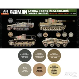 Peinture German Afrika Korps Colors 1941-1943 SET