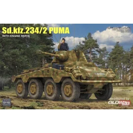 Maquette Sd.kfz 234/2 Puma w/ Engine Parts