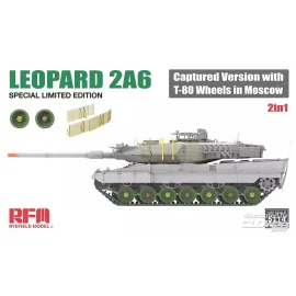 Maquette Leopard 2A6 Captured Version with T-80 Wheels in Moscow 2 in 1 Limited Edition