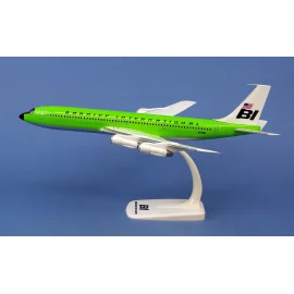 Miniature Braniff International Boeing 707-320 -' Solid lime green N7097