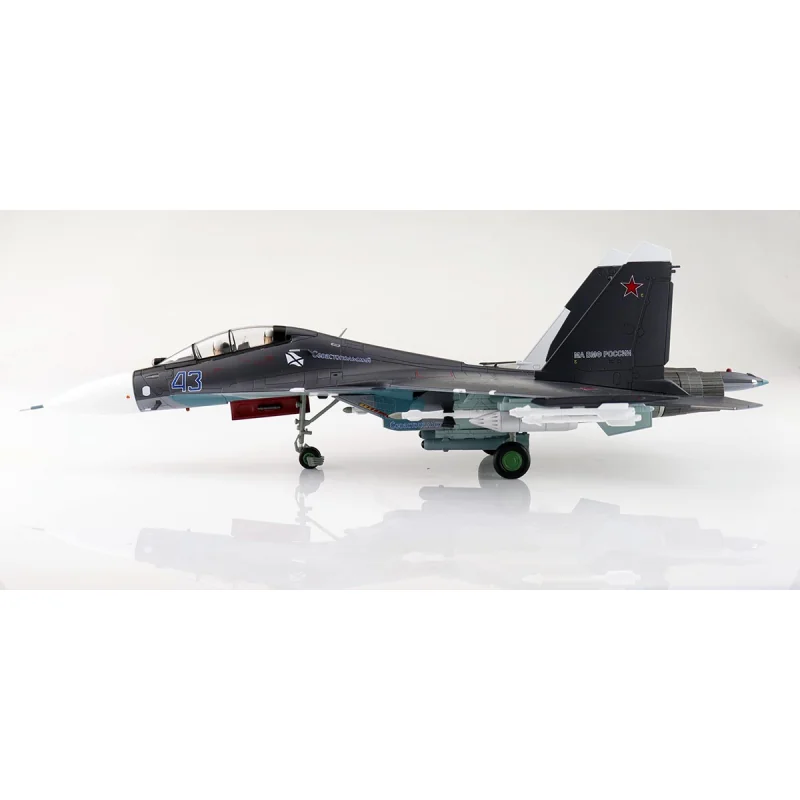 Miniature d'avion Su-30SM Flanker C Blue 43 Russian Navy Aviation Saki Airbase 2016