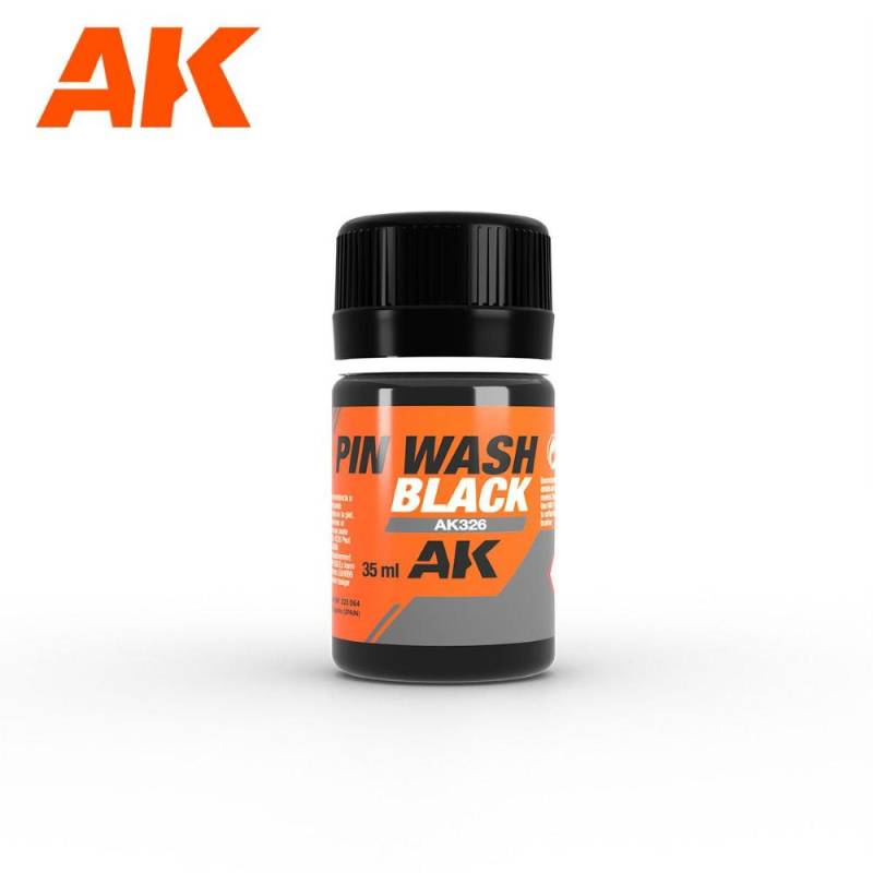  AK INTERACTIVE: Black PIN WASH 35ml