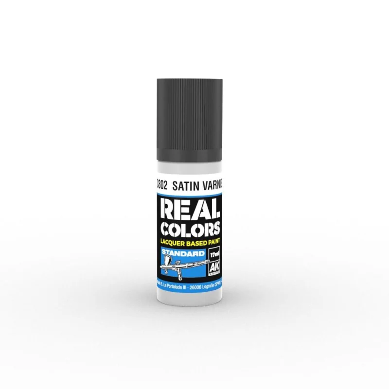  AK INTERACTIVE: Real Colors Satin Varnish 17 ml.