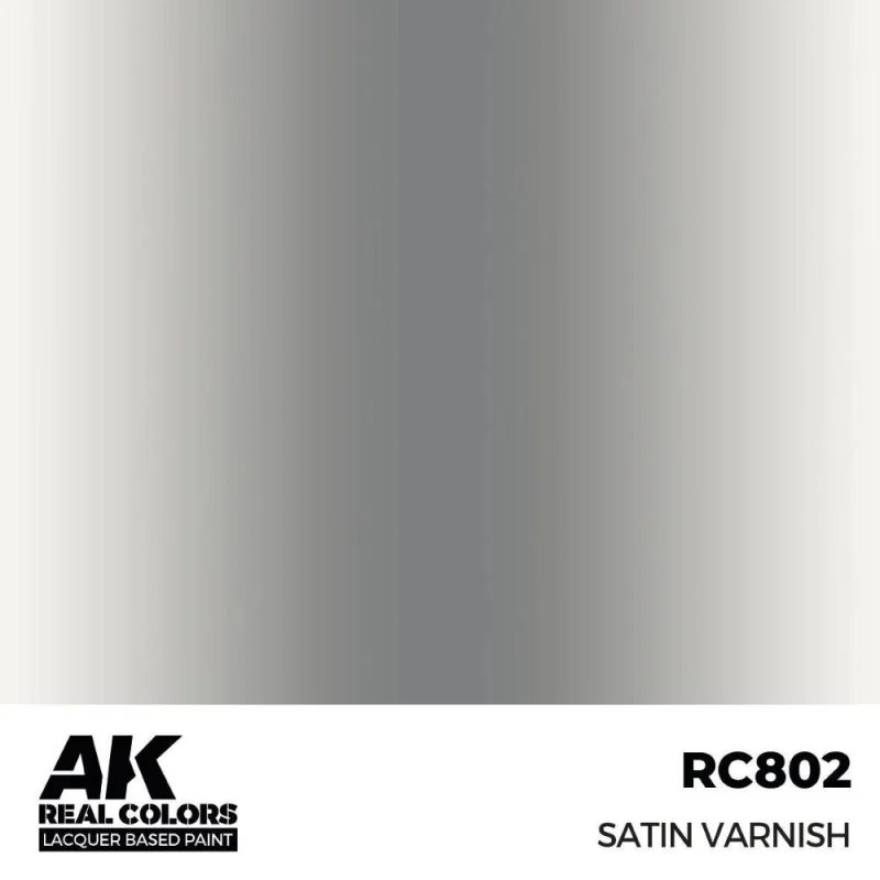 Vernis et auxiliaire AK INTERACTIVE: Real Colors Satin Varnish 17 ml.