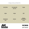 AK Interactive AK INTERACTIVE: Real Colors Off White 17 ml.