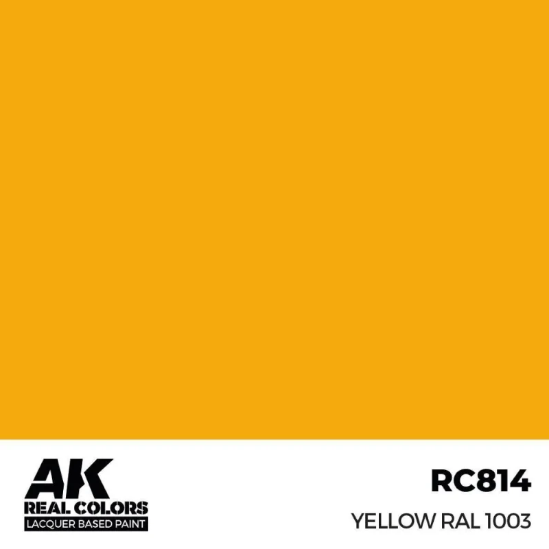 Peinture à maquette acrylique AK INTERACTIVE: Real Colors Yellow RAL 1003 17 ml.