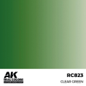 Peinture à maquette acrylique AK INTERACTIVE: Real Colors Clear Green 17 ml.