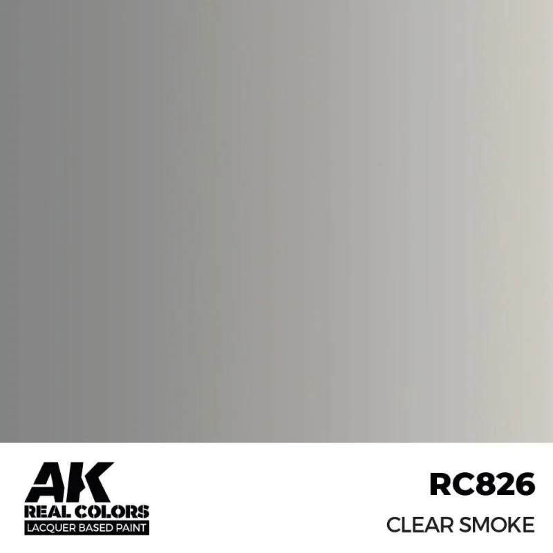 Peinture à maquette acrylique AK INTERACTIVE: Real Colors Clear Smoke 17 ml.