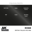 AK Interactive AK INTERACTIVE: Real Colors British F1 Black 1972-1986 17 ml.